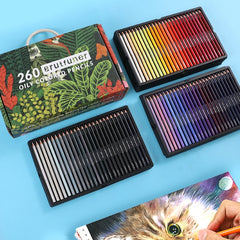 BRUTFUNER 520 Colors Color Lead Set Art Painting Oily Hand-Painted Color Lead, 520 Colors Hand-Painted