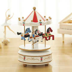 Sky City Carousel Clockwork Music Box Couples Birthday Gift, K0131 Star Blue, K0132 Star Pink, K0111 Star Red, K0121 Flowers Grass Red, K0112 Flowers Grass Rose, K0233 Dot Red, K0232  Dot Blue + Pink, K0231 Dot Blue, K0321 Red White