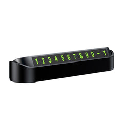 Hidden Parking Number Card Nightlight Number Button Parking Number Card, Style:, Neutral (Black), Neutral (White)