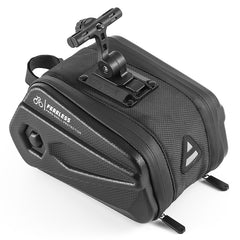 WEST BIKING Large Capacity 2.6L Bicycle Tail Bag Hard Shell Saddle Bag Adjustable Bracket Seat Cushion Tail Bag, WEST BIKING 2.6L Saddle Bag