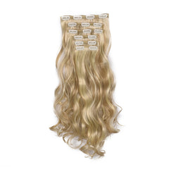 6 in 1 Wig Piece Long Curly Hair Wig Extension Piece