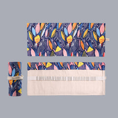 Handmade Canvas Pen Curtain Large-Capacity Pencil Case For Boys And Girls Color Pencil Sketch Stationery Box, 36 Holes, 2 PCS 36 Holes