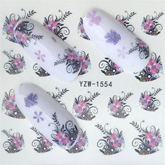 10 PCS Summer Colorful Nail Sticker Water Transfer Nail Decorations, YZW-008, YZW-102, YZW-107, YZW-120, YZW-121, YZW-124, YZW-125, YZW-126, YZW-136, YZW-137, YZW-143, YZW-1441, YZW-1442, YZW-154, YZW-1550, YZW-1554, YZW-165, YZW-169, YZW-170, YZW-172