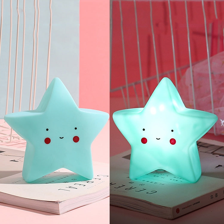 3 PCS Stars Night Light Baby Care Bedside Decoration Light, Yellow, Pink, White, Blue