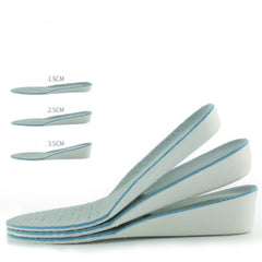 Men and Women Casual EVA Breathable Sports Invisible Heightened Insole, 2.5cm