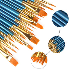 Nylon Pearlescent Round Head Watercolor Acrylic Hook Line Brush, Watercolor Hook Line Brush