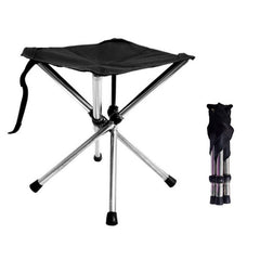 Outdoor Retractable Portable Stainless Steel Stool Camping Beach Fishing Folding Chair, Spec:, S, L