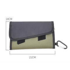 Splitable Fish Bait Bag With 6 PVC Self-Sealing Stickers Classification Storage Hanging Bag