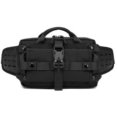 Ozuko 9450 Men Waterproof Waist Bag Sports Trend Shoulder Messenger Bag, Black, Khaki