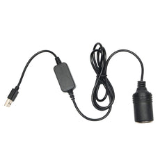 5V Turn 12V USB To Cigarette Lighter Socket Female Head Driving Recorder Mobile Power Cord, Specification: 1.2m, 1m, 2m, 3m