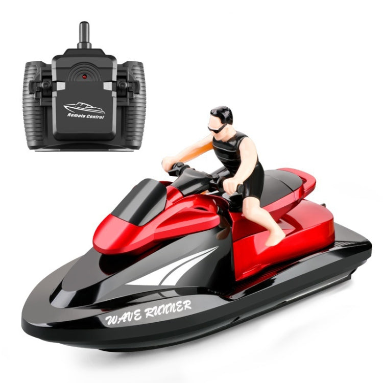 809  2.4G Remote Control Motor Speed Boat High Speed Electric Yacht Model Children Water Toys, Specification, Single Battery (Red), Single Battery (Blue)