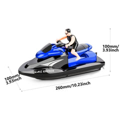 809  2.4G Remote Control Motor Speed Boat High Speed Electric Yacht Model Children Water Toys, Specification, Single Battery (Red), Single Battery (Blue)