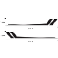 D-716 Car Striped Vinyl Body Stickers Personalized Modification Car Sticker, D-716