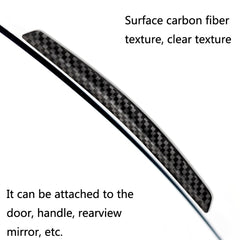 3 Sets DM-047 Rearview Mirror Carbon Fiber Anti-Scratch Door Anti-Collision Strip, DM-047  Anti-Collision Strip