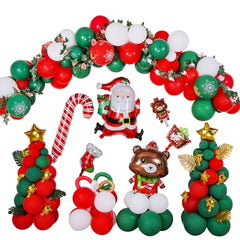 1SD2021006 Christmas Party Decoration Aluminum Film Balloons, Style:, Gift, Running, Wreath