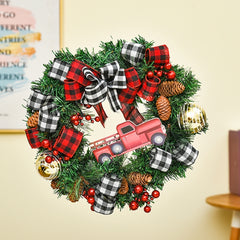 Christmas Decorations Cane Wreath Garland Door Hanger, 50cm, 25cm, 38cm