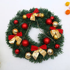 Christmas Decoration Wreath Garland Rattan Door Hanging, Red Flower, Double Clock, Chain, Gold, Double Bell Gift Pack, Poetry and Distant, Big Branch, Old Man, Big Branch, Snowman, Bulls, Swan, Lemon, Cotton