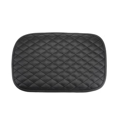 Leather Car Universal Central Armrests Pad Anti-Slip Armrest Box Mat, Universal
