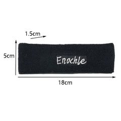 Enochle Sports Sweat-Absorbent Headband Combed Cotton Knitted Sweatband, Enochle Headband (Yellow)