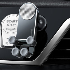 Oatsbasf Car Gravity Metal Bracket Scalable and Stable Mobile Phone Bracket Folding Screen Mobile Phone Exclusive Car Bracket, Folding Screen Outlet Silver, Folding Screen Paste Black, Folding Screen Outlet Black