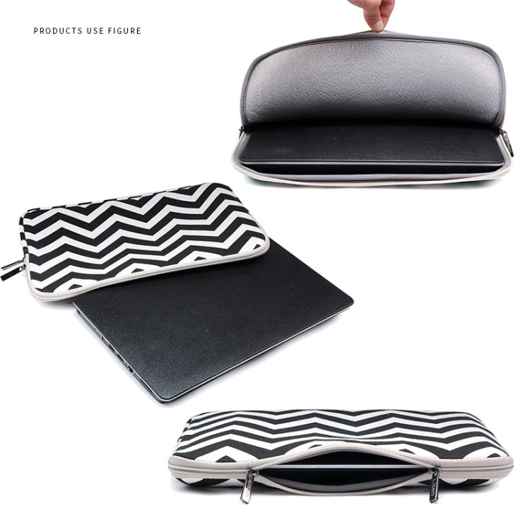LiSEN LS-525 Wavy Pattern Notebook Liner Bag, 15 inches
