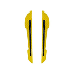 4 Sets Car Reflective Sticker Door Border Anti-Collision Strip Leaf Board Personality Rear View Mirror Warning Sticker, Red, Yellow, White, Green, Blue