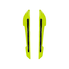 4 Sets Car Reflective Sticker Door Border Anti-Collision Strip Leaf Board Personality Rear View Mirror Warning Sticker, Red, Yellow, White, Green, Blue
