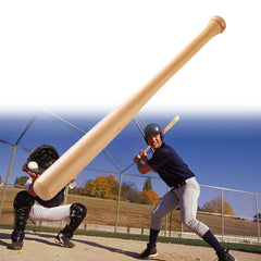 Heavy-Duty Solid Wood Baseball Bat, 54cm, 64cm, 74cm, 84cm