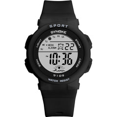 SYNOKE 9109 Student Multifunctional Waterproof Colorful Luminous Electronic Watch, Black, Pink, White, Lake Green