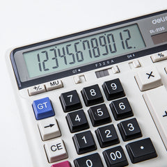 Deli 2135 Computer Keyboard Calculator Big Button Bank Office Finance Accounting Solar Calculator, 2135