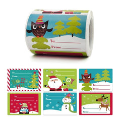 Christmas Gift Merchandise Decoration Sticker, A-388, A-389