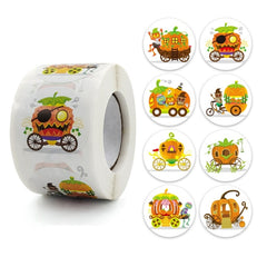Halloween Pumpkin Car Sticker Holiday Gift Craft Decoration Sticker, 3.8cm / 1.5 Inch