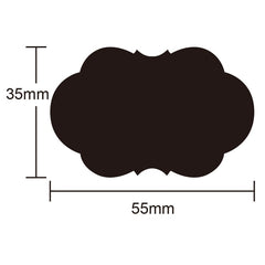 Special-shaped Blackboard PVC Sticker Rewritable Jar Marker Sticker, 35x55mm