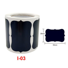 Special-shaped PVC Waterproof Blackboard Wine Bottle Sticker, 55x35mm