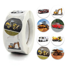 Children Cartoon Toy Car Stickers Student Reward Game Stickers, 2.5cm / 1 Inch