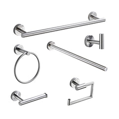 304 Stainless Steel With Grooved Bathroom Pendant Bathroom Shelf,Style:, Wire Drawing Single Rod 40cm, Wire Drawing  Towel Ring, Wire Drawing Hook, Paper Towel Holder A, Paper Towel Holder  B, Vertical Single Rod, Black Cloth Hook                      ...