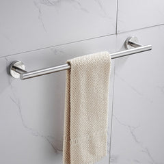 304 Stainless Steel With Grooved Bathroom Pendant Bathroom Shelf,Style:, Wire Drawing Single Rod 40cm, Wire Drawing  Towel Ring, Wire Drawing Hook, Paper Towel Holder A, Paper Towel Holder  B, Vertical Single Rod, Black Cloth Hook                      ...