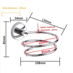 Hair Dryer Bracket Bathroom Hairdressing 304 Stainless Steel Rack, 304 Stainless Steel Rack