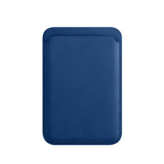 MagSafe Magnetic Leather Card Case Holster For iPhone, Saddle Brown, Indigo Sea BLue, California Poppy, Black, Dark Night Green, Red, Pink