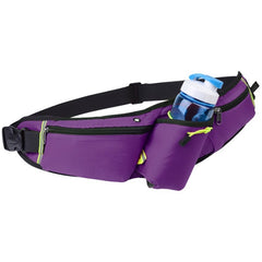 Outdoor Sports Water Bottle Waist Bag Multifunctional Fitness Running Mobile Phone Invisible Waist Bag, Black, Blue, Violet, Rose Red, Fluorescent Green, Royal Blue, Army Green