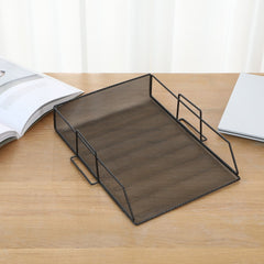 Net-Shaped File Rack Data Storage Frame Storage Rack Metal File Management Rack,Style:, Two-layer, Three-layer, Four-layer, Horizontal Single Layer, Vertical Single Layer