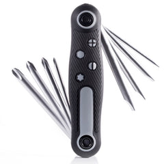 8 In 1 Bicycle Repair Portable Folding Allen Wrench, Phillips Slotted, Inner Hexagon, Torx