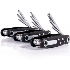 8 In 1 Bicycle Repair Portable Folding Allen Wrench, Phillips Slotted, Inner Hexagon, Torx
