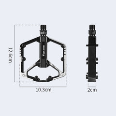 WEST BIKING Bicycle Aluminum Alloy Chromium Molybdenum Steel Axle Pedal, YP0802085