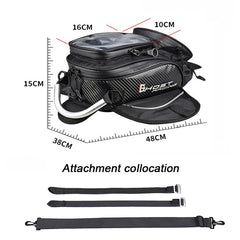 GHOST RACING GR-YXB08 Motorcycle Bag Touch Navigation Fuel Tank Package Dust Waist Bag