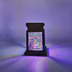 Solar LED Starry Wind Lantern Festival Decoration Retro Copper Wire String Light, Copper Wire / Colorful Light