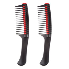 2 PCS 0089 Hair Salon Dyeing Hair Styling Brush Rolling Heart Smooth Hair Comb Brushing Hairdressing Tools