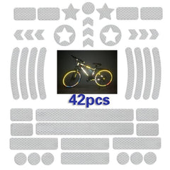 Bicycle Honeycomb Reflective Sticker Night Reflective Logo Grid Stripe Warning Strip