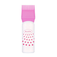 Hair Dyeing Hair Care Dry Cleaning Bottle Squeeze Transparent Rinse Scale Bottle Hairdressing Tools, Black, Blue, Pink