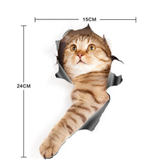 3D Stereo Cat Car Sticker Car Body Scratches And Occlusion Stickers, Style 1 Small, Style 2 Small, Style 3 Small, Style 4 Small, Style 1 Large, Style 2 Large, Style 3 Large, Style 4 Large
